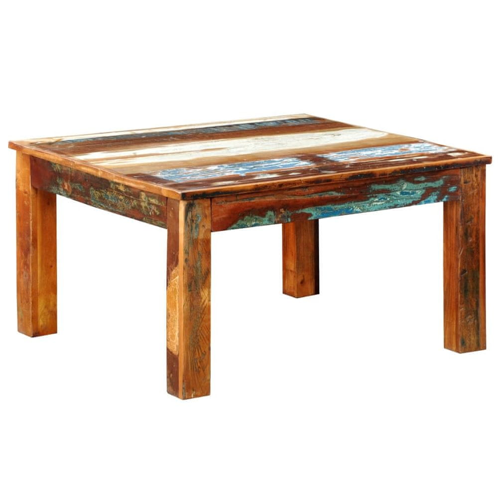 Vidaxl Konferenčný stolík, štvorcový, recyklované drevo